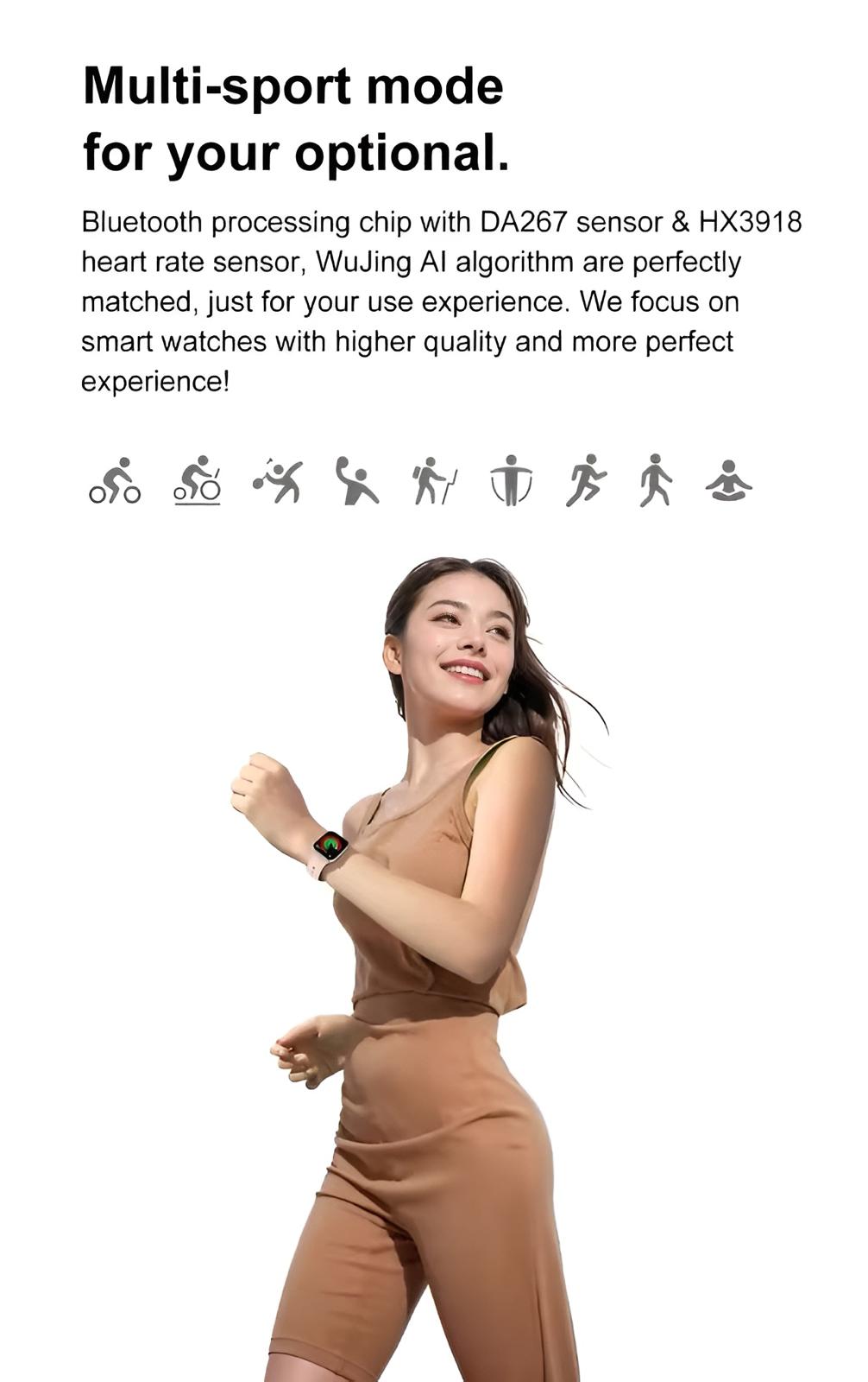 2025 Smart Watch Waterproof Active Fitness Tracker For Android & IOS