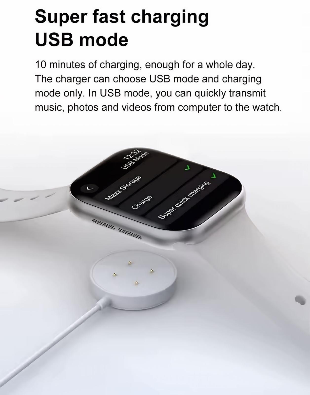 2025 Smart Watch Waterproof Active Fitness Tracker For Android & IOS