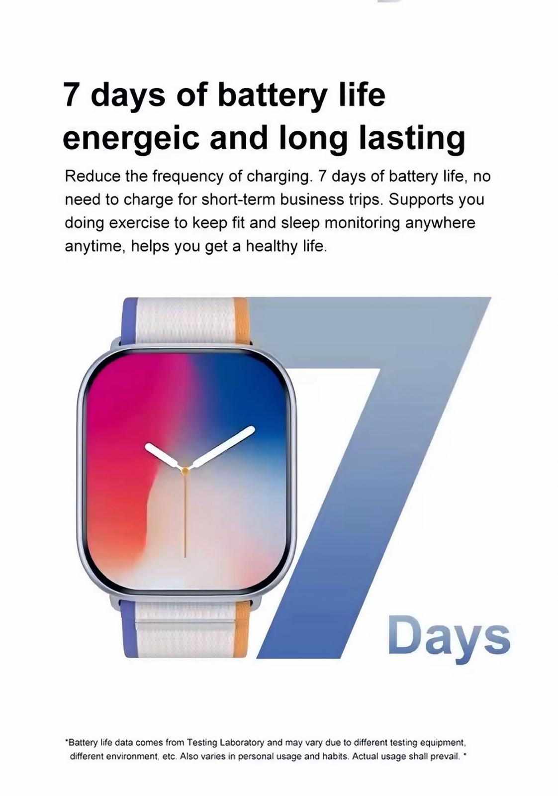 2025 Smart Watch Waterproof Active Fitness Tracker For Android & IOS