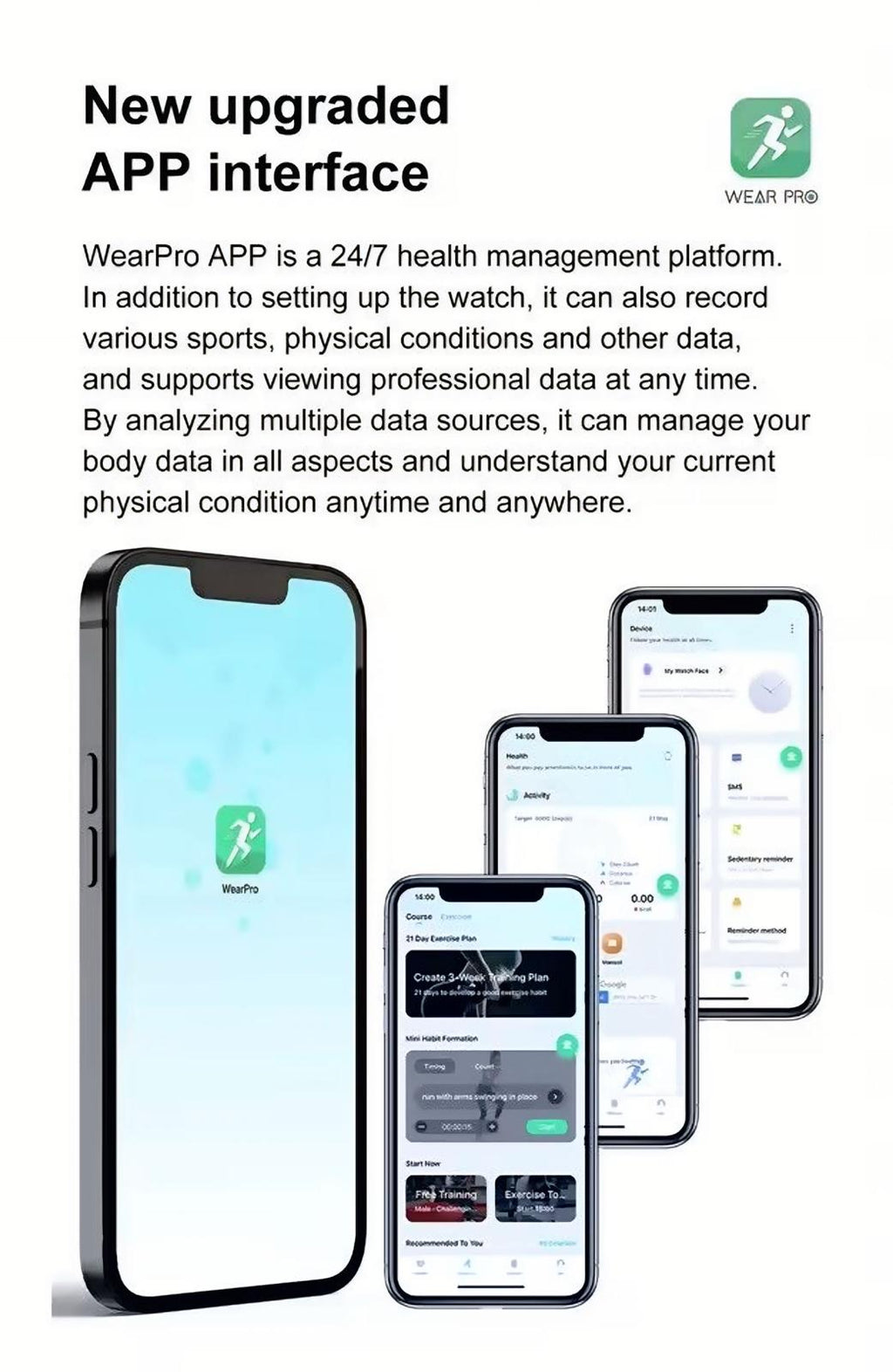 2025 Smart Watch Waterproof Active Fitness Tracker For Android & IOS