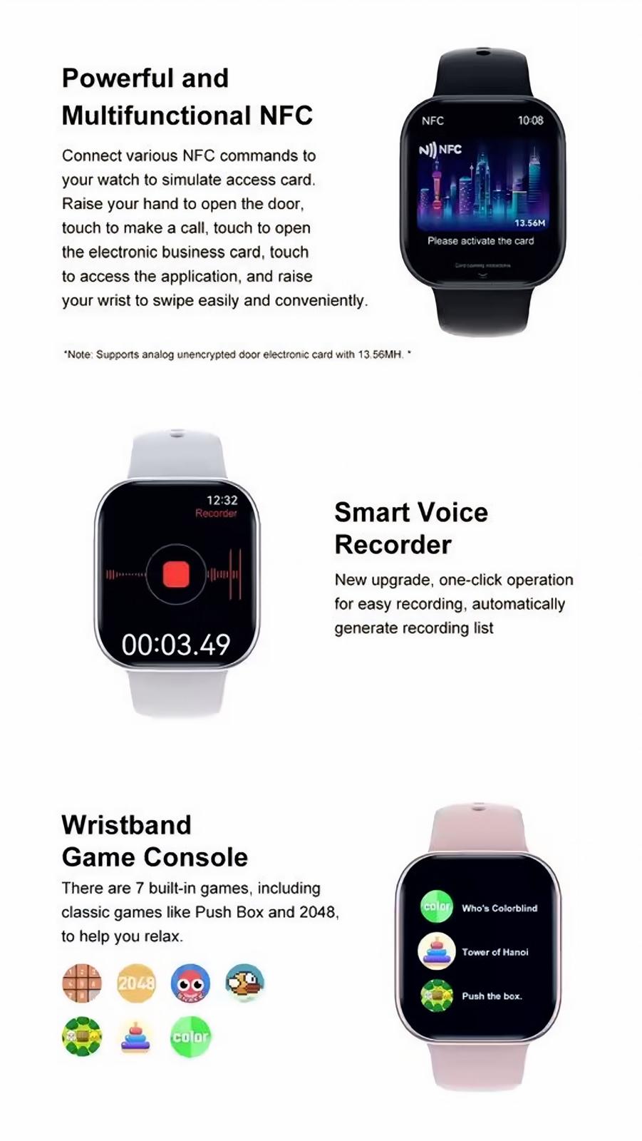 2025 Smart Watch Waterproof Active Fitness Tracker For Android & IOS